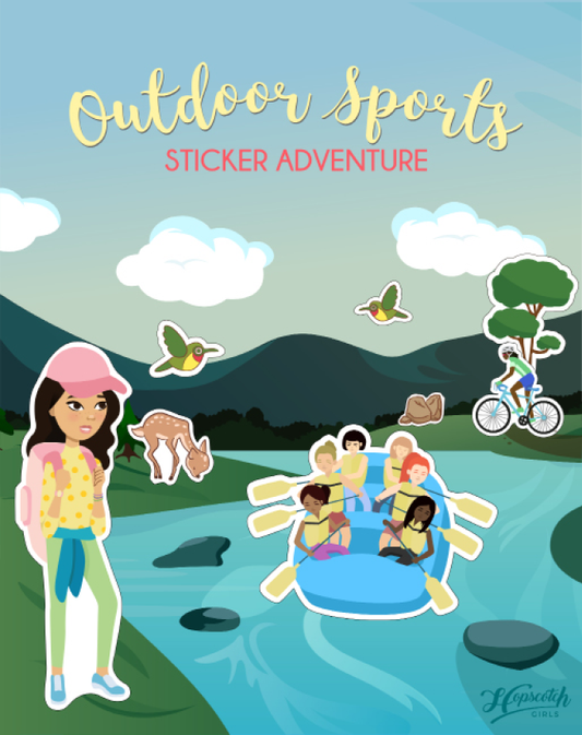 Sticker Book for Girls - "Outdoor Sports Sticker Adventure"