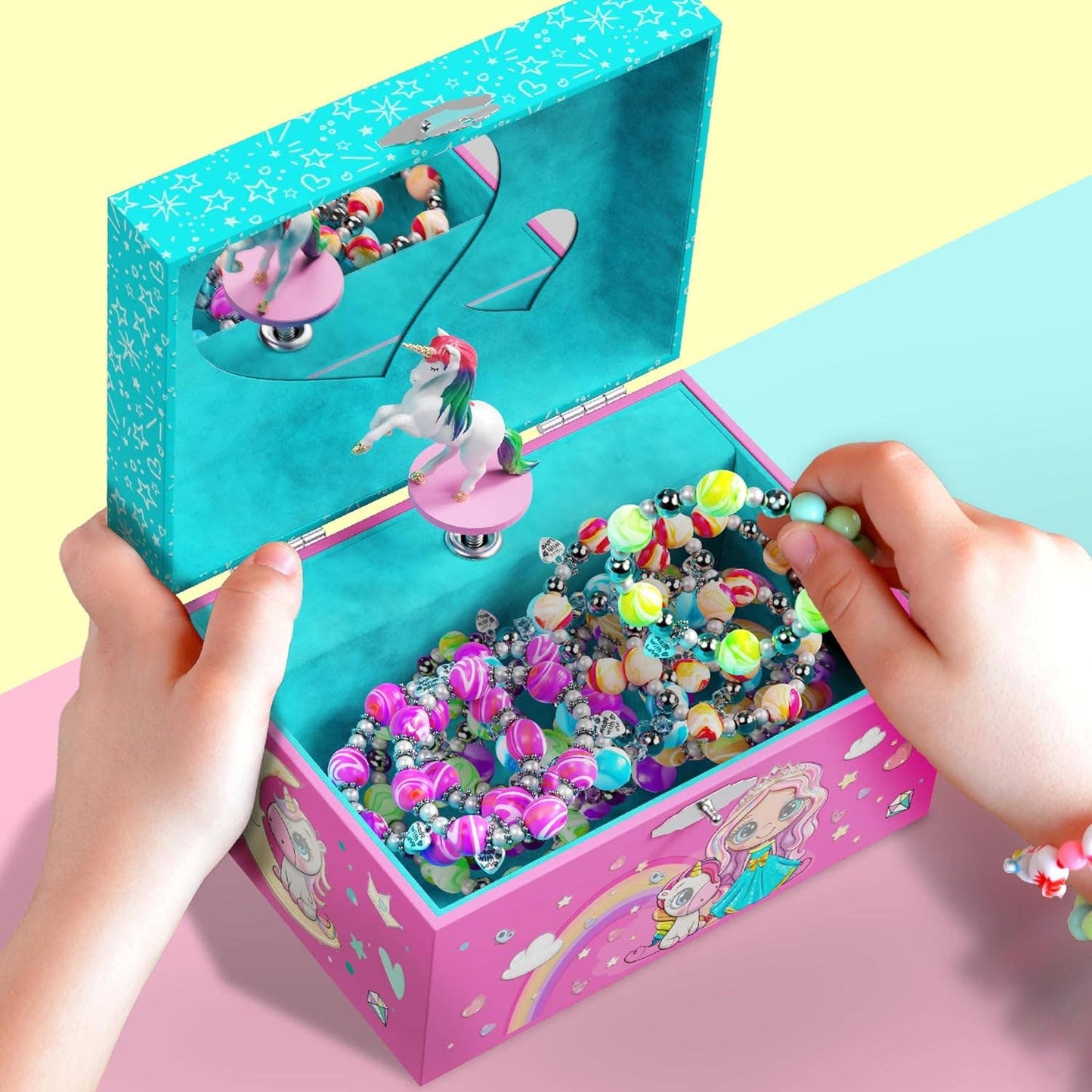 Dan&Darci - Unicorn Musical Jewelry Box for Kids