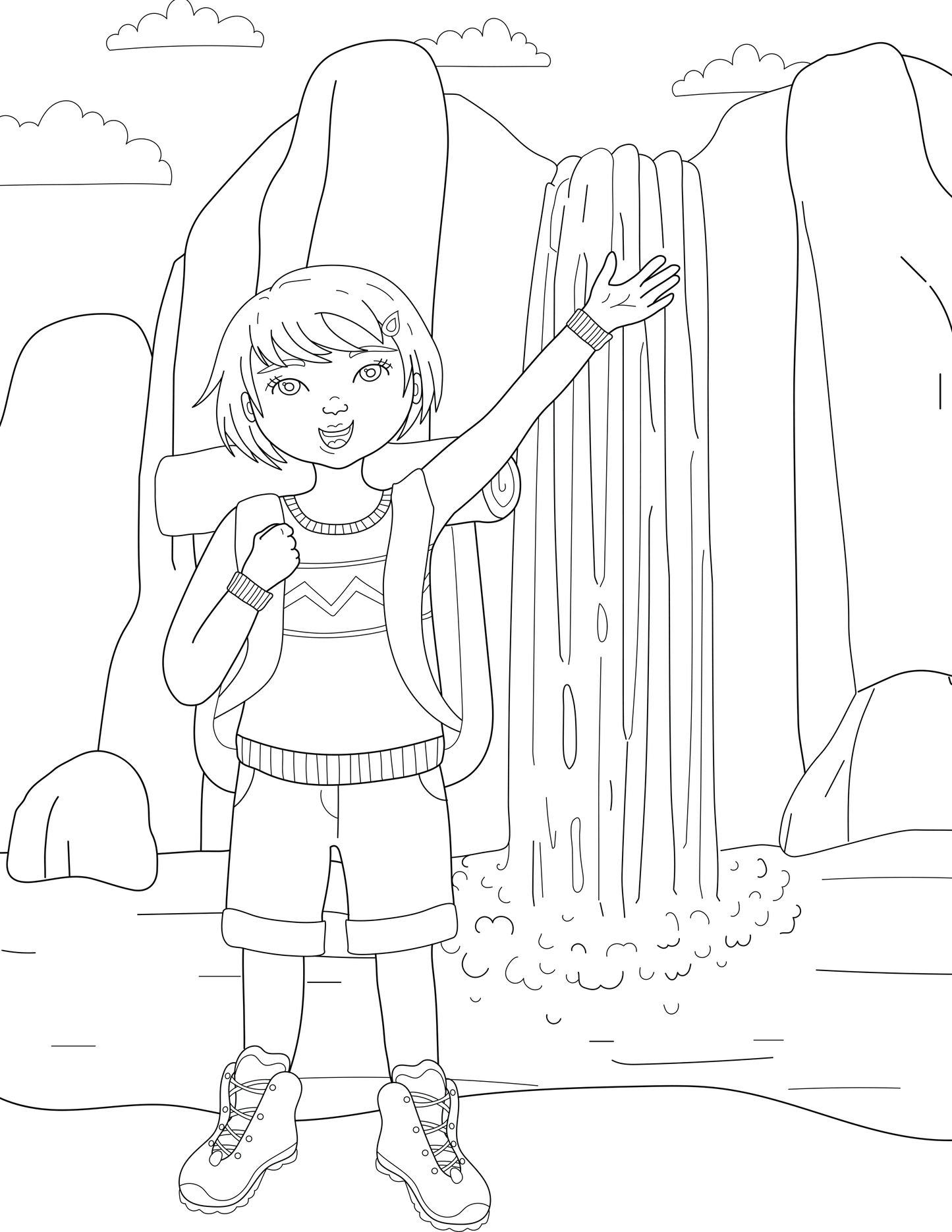 Coloring Book for Girls - Think Brave!