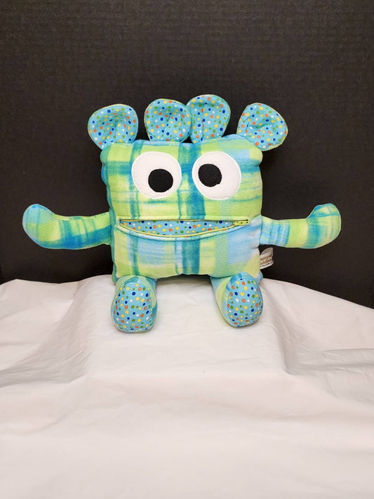 Logan Plaid Chomper Buddy - A Fun Plush Friend for Little Worries - Made In U.S
