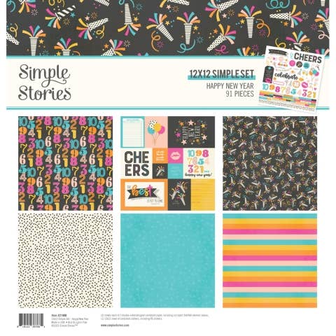 Simple Stories - Happy New Year Scrapbook Collection Kit