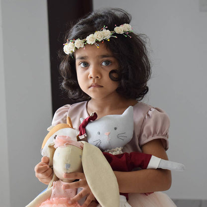 Bellamy the Kitty – Handmade in Red with a Matching Bow - Sri Lanka