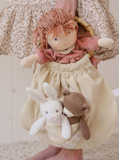 Way Back When Bag - Toy Carrier with Peekaboo Pockets - Made In Sri Lanka