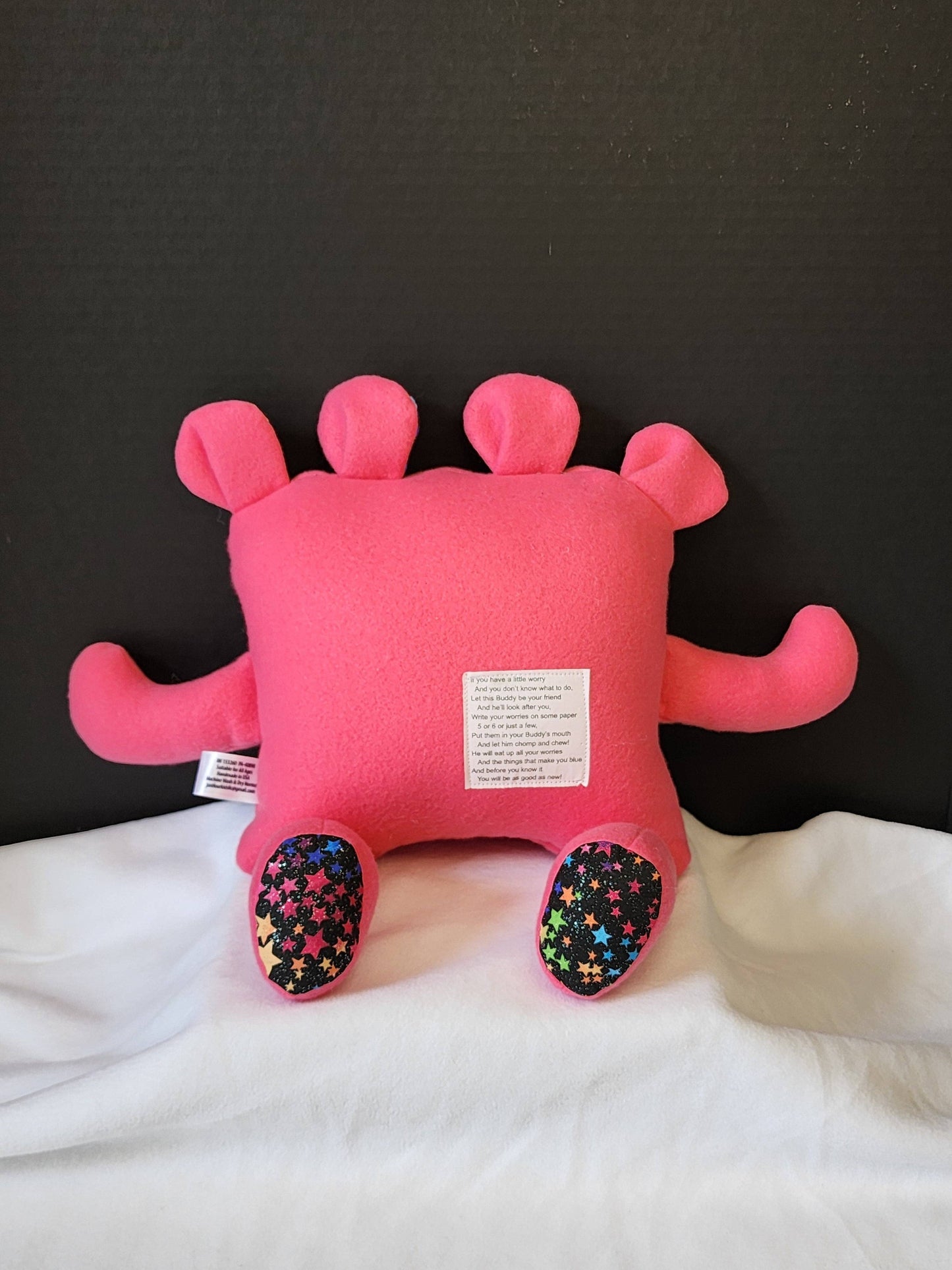 Stella Starshine Chomper - A Unique Handmade Plush for Sparkly Serenity - Made In U.S