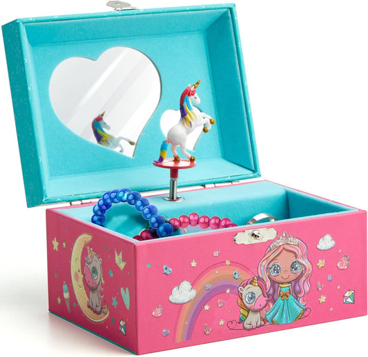 Dan&Darci - Unicorn Musical Jewelry Box for Kids