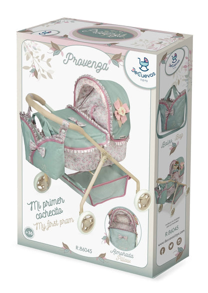 My First Doll Stroller - Elegant Quilted Fabric - Made In Spain