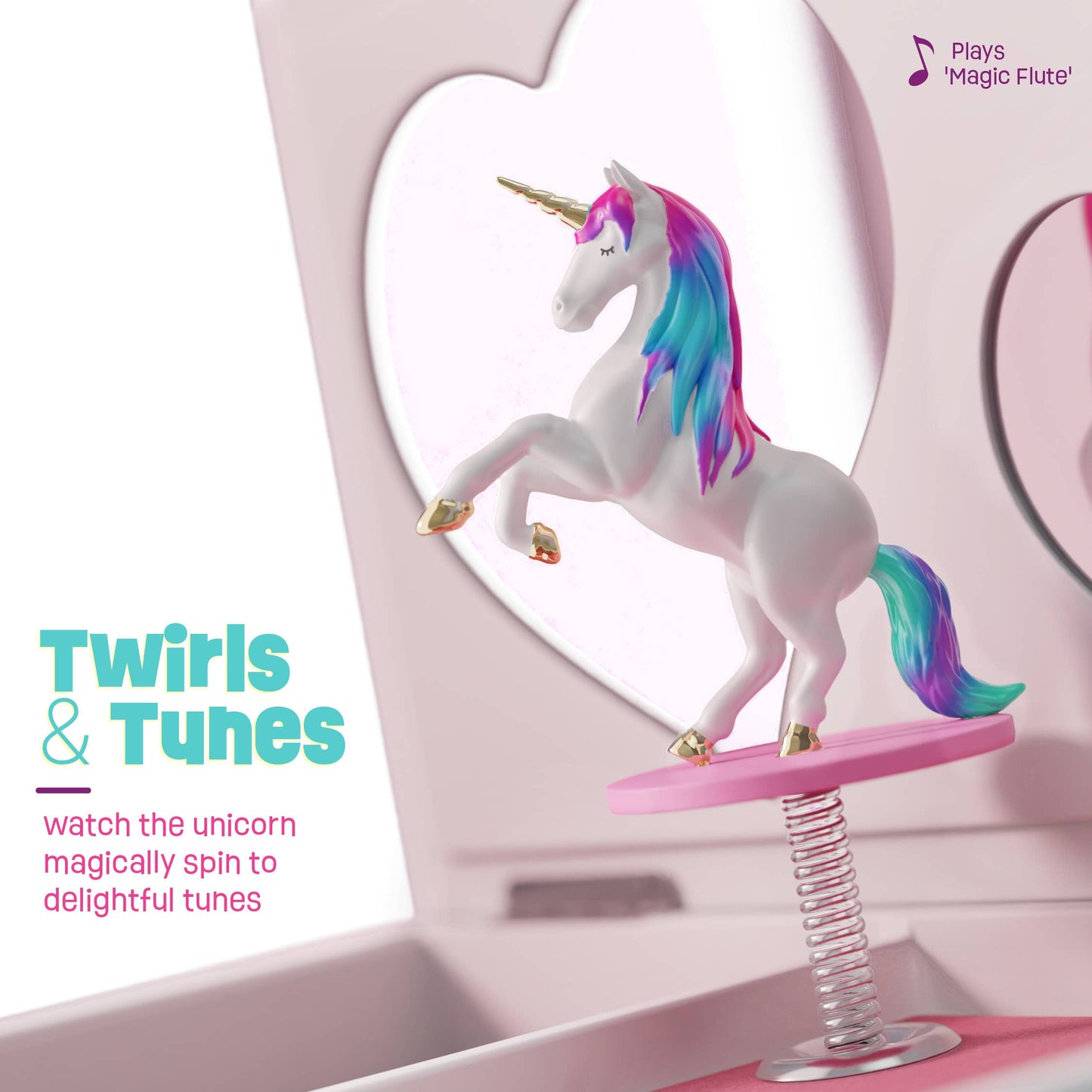 Dan&Darci - Unicorn Musical Jewelry Box for Kids, Gifts for Girls, Toy