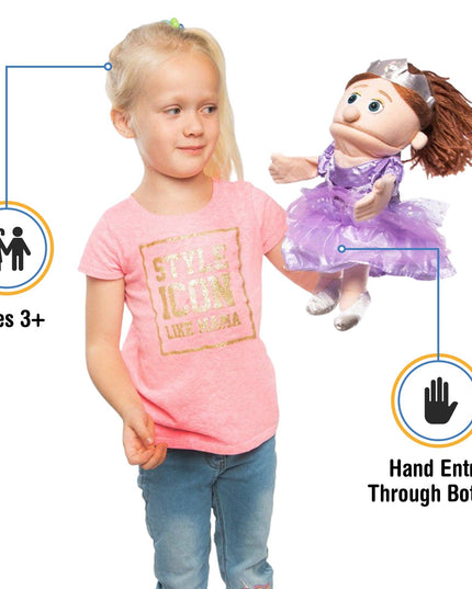 Silly Puppets Princess Puppet – 14" Hand Puppet